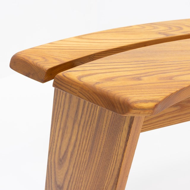 S38 Curved Benches from Pierre Chapo, 1980s, Set of 2 For Sale - Image 10 of 14