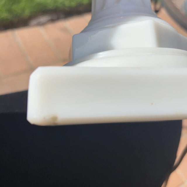 Antique Cranberry Glass Lamp with a Milk Glass Base. This is a beautiful turn of the century glass lamp that was converted...