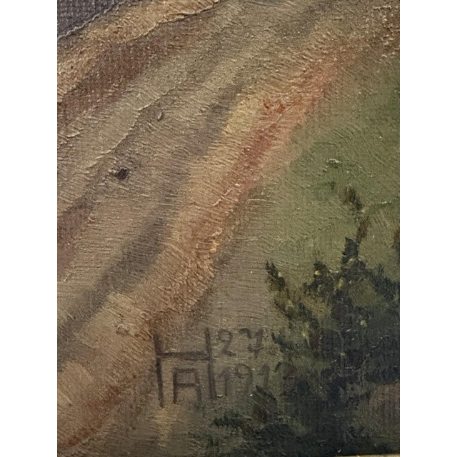 Arno Heynhold, Normannstein, Treffurt, 1913, Oil Painting on Canvas For Sale - Image 11 of 13