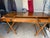 1980s Vintage Campaign Distressed Leather Top Bamboo Executive Desk by Drexel Heritage For Sale - Image 5 of 18