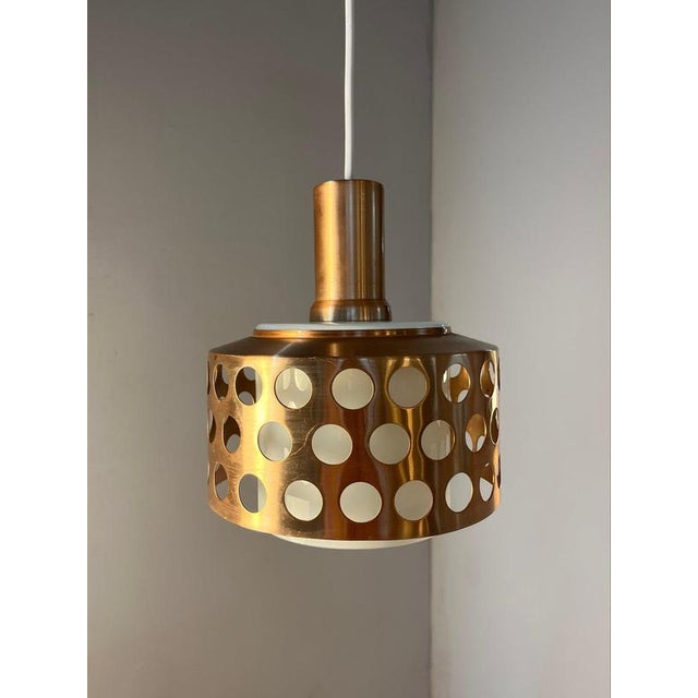 Copper and Glass Pendant, Sweden For Sale - Image 6 of 11