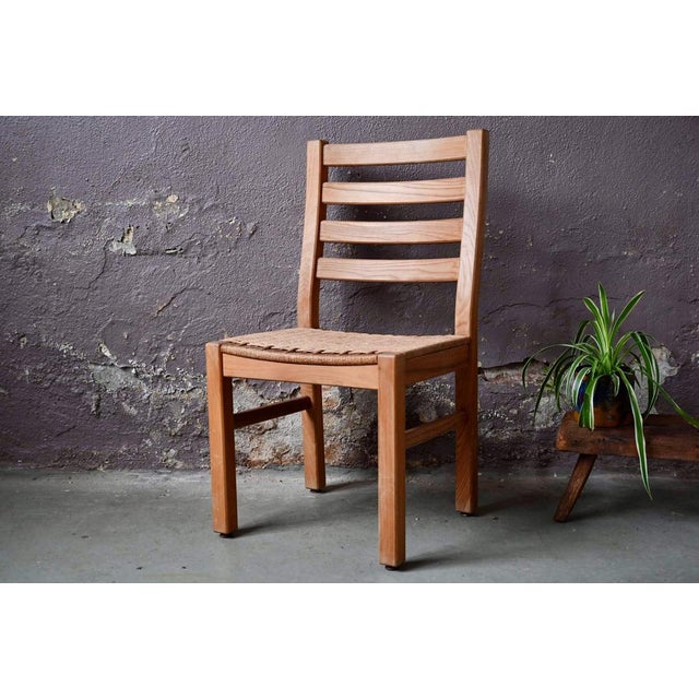 Brutalist Chair in Pine Wood and Rope, 1960s For Sale - Image 16 of 16
