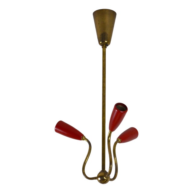 Mid-Century Ceiling Light attributed to Stilnovo, Italy For Sale
