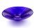 Art Deco Cobalt Blue Ribbed Glass Serving Bowl For Sale - Image 10 of 10