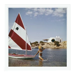 Bettina Graziani 1964 by Slim Aarons Framed C-Print
