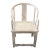 Whitewash Horseshoe Asian Chair For Sale