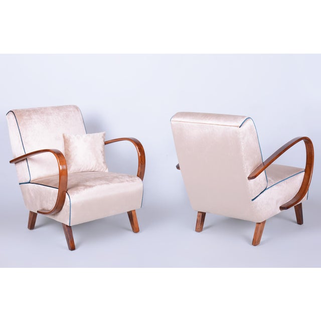 Art Deco Armchairs attributed to J. Halabala for Up Závody, Czech, 1940s, Set of 2 For Sale - Image 18 of 18