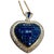Invisible Mystery Set Sapphire and Diamond Heart Pendant 18 Karat Yellow Gold For Sale - Image 15 of 18