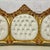 2010s White Leather French Rococo Sofa – Gold Leaf Frame For Sale - Image 5 of 7