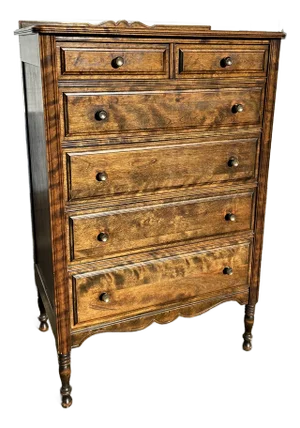 Early 20th Century Victorian Tall Dresser