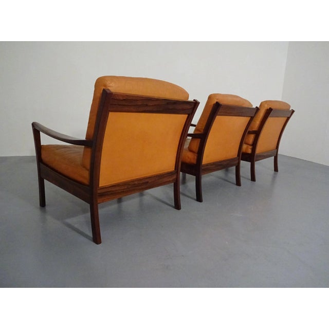 Rosewood and Leather Easy Chair, Denmark, 1960s For Sale - Image 6 of 18