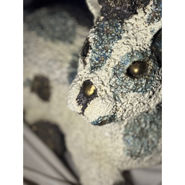 The Golden Hare: A Monumental Study in Wabi-Sabi This commanding, one-of-a-kind ceramic sculpture transforms the humble...