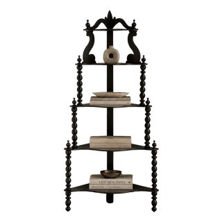 Corner Cabinet with Shelves Etagère, 1890s For Sale