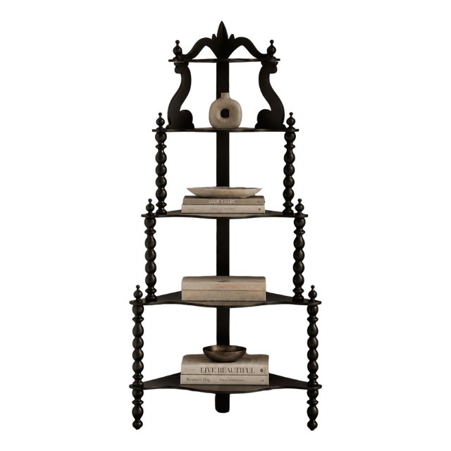 Corner Cabinet with Shelves Etagère, 1890s For Sale