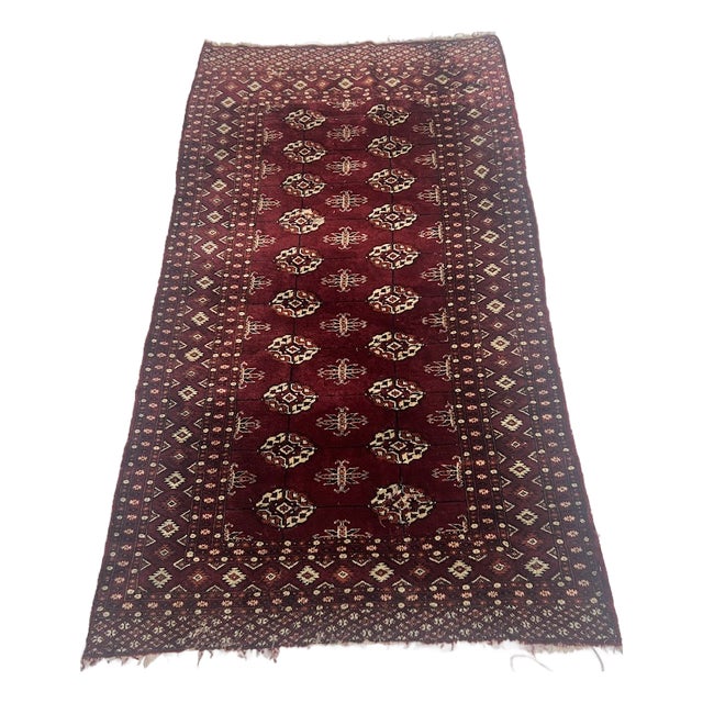 Red Rug in Wool For Sale