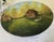 1980's Oval Bentwood Shaker Box, Folk Art Rural Scene, Artist Signed Inez, 11" For Sale - Image 4 of 17