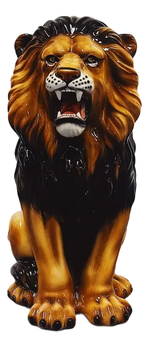 Lion Statue in Ceramic by Ceramiche Boxer