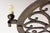 1940s Large Circular Wrought Iron Chandelier, France, 1940 For Sale - Image 5 of 9