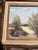 Tan 1960s Original Signed Sonia Punak Desert Landscape Acrylic on Canvas in Original Carved Wood Frame – 18” X 16” For Sale - Image 8 of 11