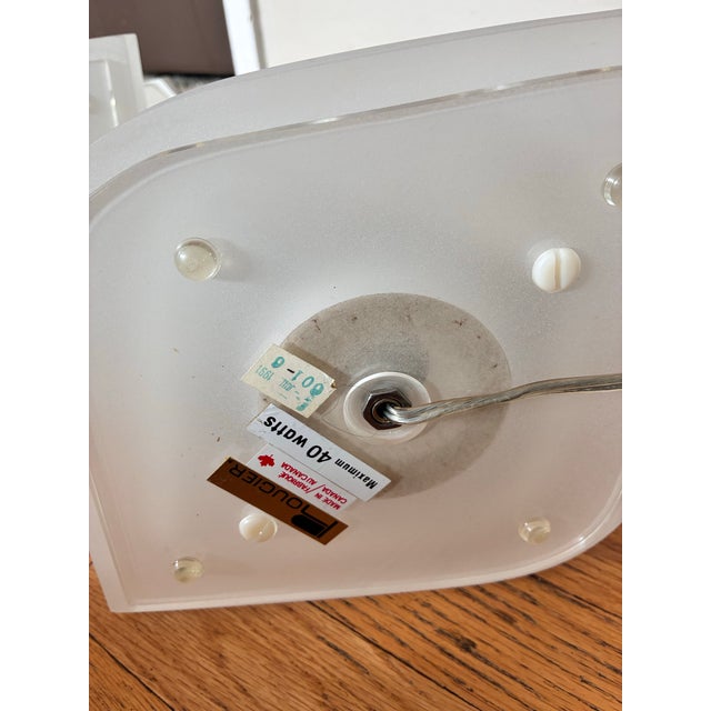 1990s Mid-Century Modern Rougier Lamps Mid-Century Sculptural Dolphin Shape Made in Canada Signed 32" - a Pair For Sale - Image 6 of 8