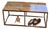 Pottery Barn Solid Wood & Bronze Metal Entryway Bench For Sale