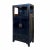 Chinese Chinese Distressed Black Lacquer Open Shelf Storage Wardrobe Cabinet For Sale - Image 3 of 6