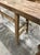 Antique Primitive Wood Mortise Workbench Console Table For Sale - Image 4 of 6
