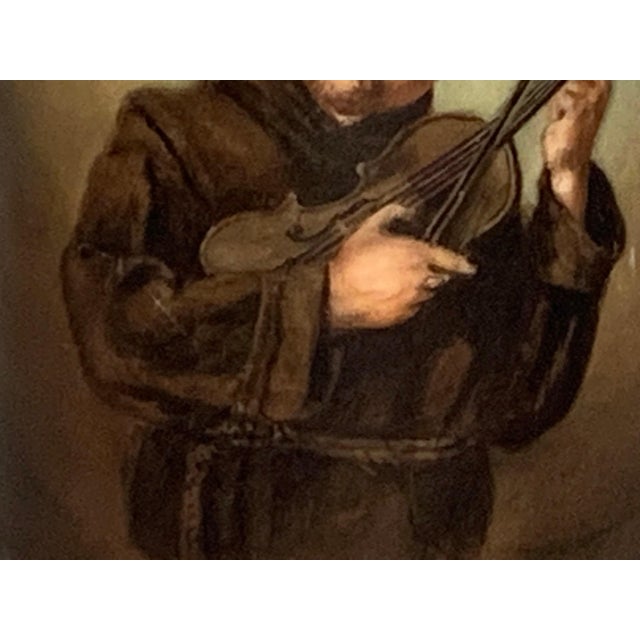 Art Nouveau Antique Limoges Monk Mug: William Guerin Hand-Painted Tankard c. 1900 For Sale - Image 3 of 10