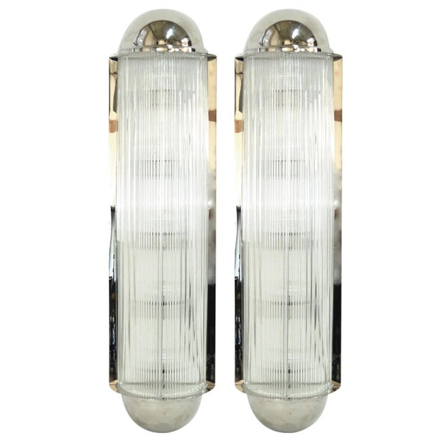 Silver Art Deco French Petitot Sconces, 1930s, Set of 2 For Sale - Image 8 of 8