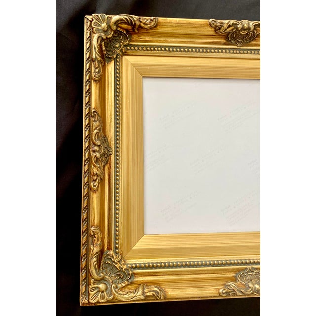 Vintage Exquistely Elgant Ornate Gold Gilt Style Wood Picture Frame - Fits 8x10 For Sale In Denver - Image 6 of 17