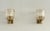 Art Deco Italian Murano Crystal Glass and Brass Wall Sconces, 1990s, Set of 2 For Sale - Image 4 of 14