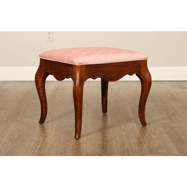 Brown Ethan Allen French Country Style Pair of Benches For Sale - Image 8 of 12