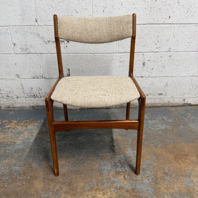 Brown Set of 6 Danish Mid Century Modern Teak Dining Chairs - Design Attributed to Erik Buch, 1960s For Sale - Image 8 of 8