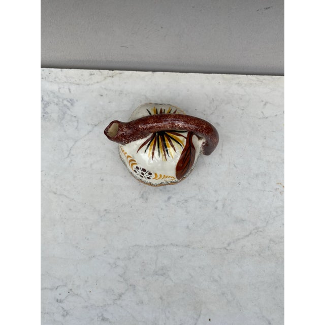 Ceramic French Faience Pitcher Henriot Quimper For Sale - Image 7 of 9