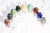 Collection Vintage Stone Specimen Egg 9 Polished Gemstone Eggs Display Stands Geological Mineral Display Cabinet of Curiosities Home Decor For Sale - Image 18 of 18