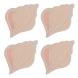 Conch Shell Cocktail Napkins - Set of 4 For Sale