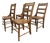 Victorian Ladderback Dining Chairs, Set of Four For Sale