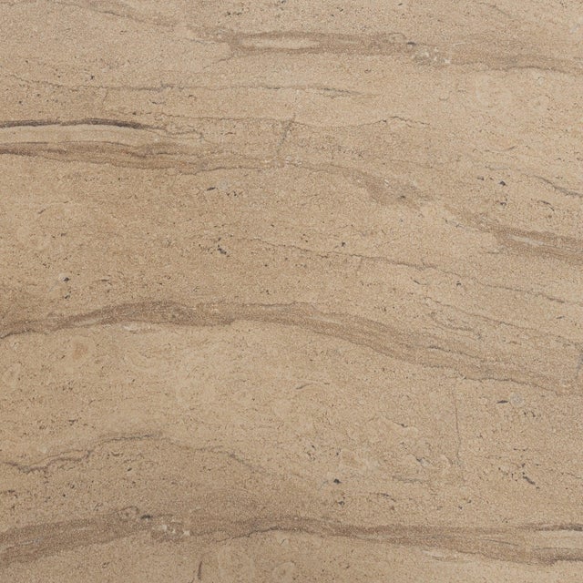 Modern Beige Faux Stone Outdoor Dining Table For Sale - Image 4 of 6