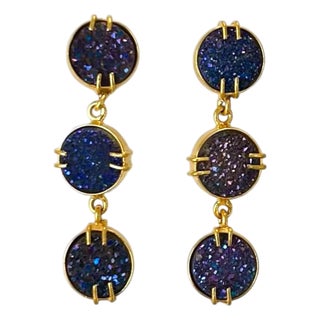 Drusy Triple Earrings For Sale