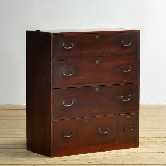 Antique Japanese Tansu Chest of Drawers, 1890 For Sale - Image 12 of 12
