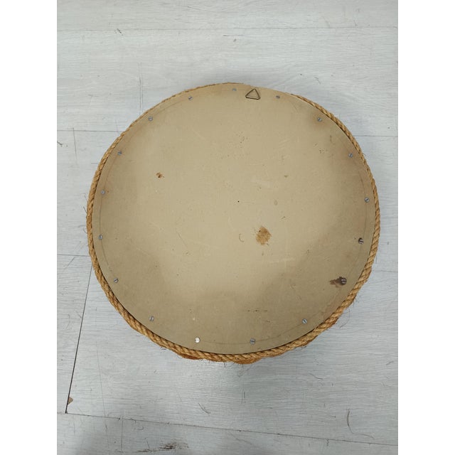 Vintage Rope Mirror attributed to Adrien Audoux & Frida Minet, 1950s For Sale - Image 14 of 15