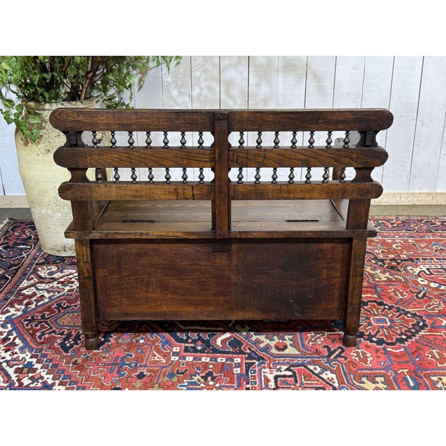19th Century Breton Chestnut Storage Bench For Sale - Image 15 of 17