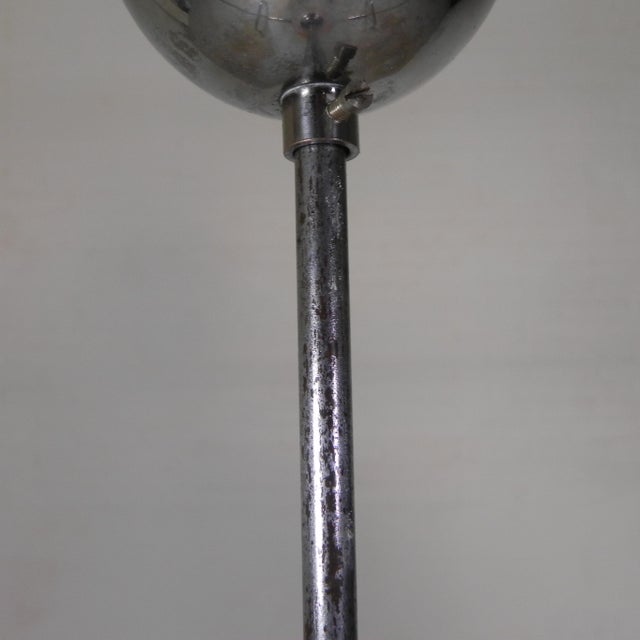 1930s Art Deco Pendant Lamp with Pink Glass Shade, 1930s For Sale - Image 5 of 18