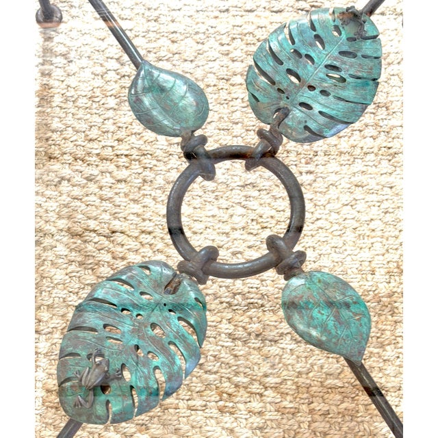 Emilia Castillo Verdigris Bronze Frog & Lily Pad Motif Table For Sale - Image 15 of 18