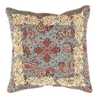 Contemporary Persian Silk Termeh Pillow For Sale