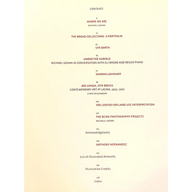 Bcam Lacma 2008: The Broad Contemporary Art Museum at the Los Angeles County Museum of Art Book For Sale - Image 4 of 7