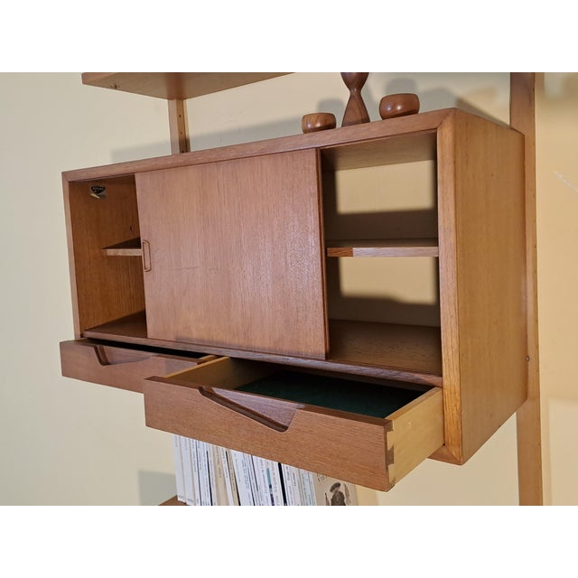 Mid-Century Scandinavian Wall-Mounted Secretary Desk by Kjell Riise, 1960s For Sale - Image 14 of 18
