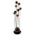 8 Light Chrome Ball Table Lamp For Sale