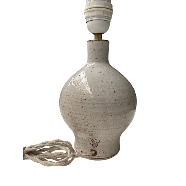 Vintage Ceramic Owl Lamp from Vallauris, 1970 For Sale - Image 4 of 6