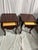 1900 - 1909 Set of 2 Antique Solid Wood Accent Table With Cabriole Legs and Carved Accents For Sale - Image 5 of 8